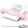 Bluetooth Thermal Printer Portable Household Mini A4 Printer for PC/Phone A4 Mobile No Ink Need Document Printer +100pcs Print Paper
