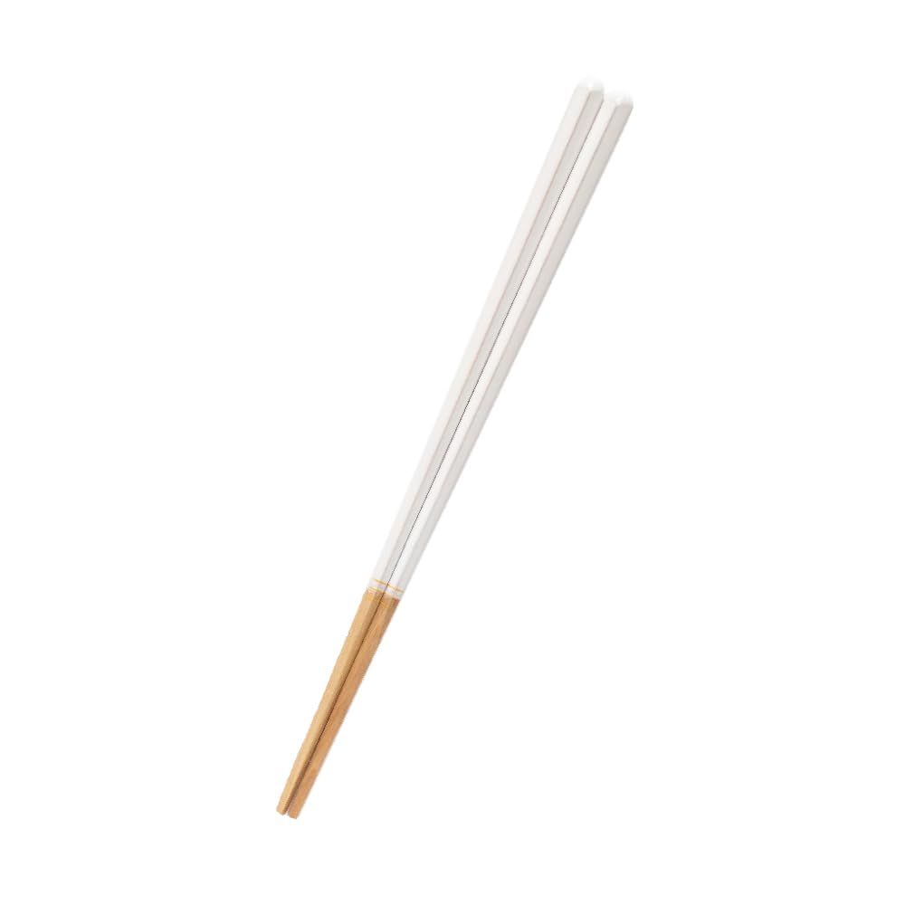 For FUJIEI Truly Chopsticks for Adults 23cm Premium White Pentagonal Painted Chopsticks Made by Chopstick Craftsmen Made In Japan Dishwasher Safe
