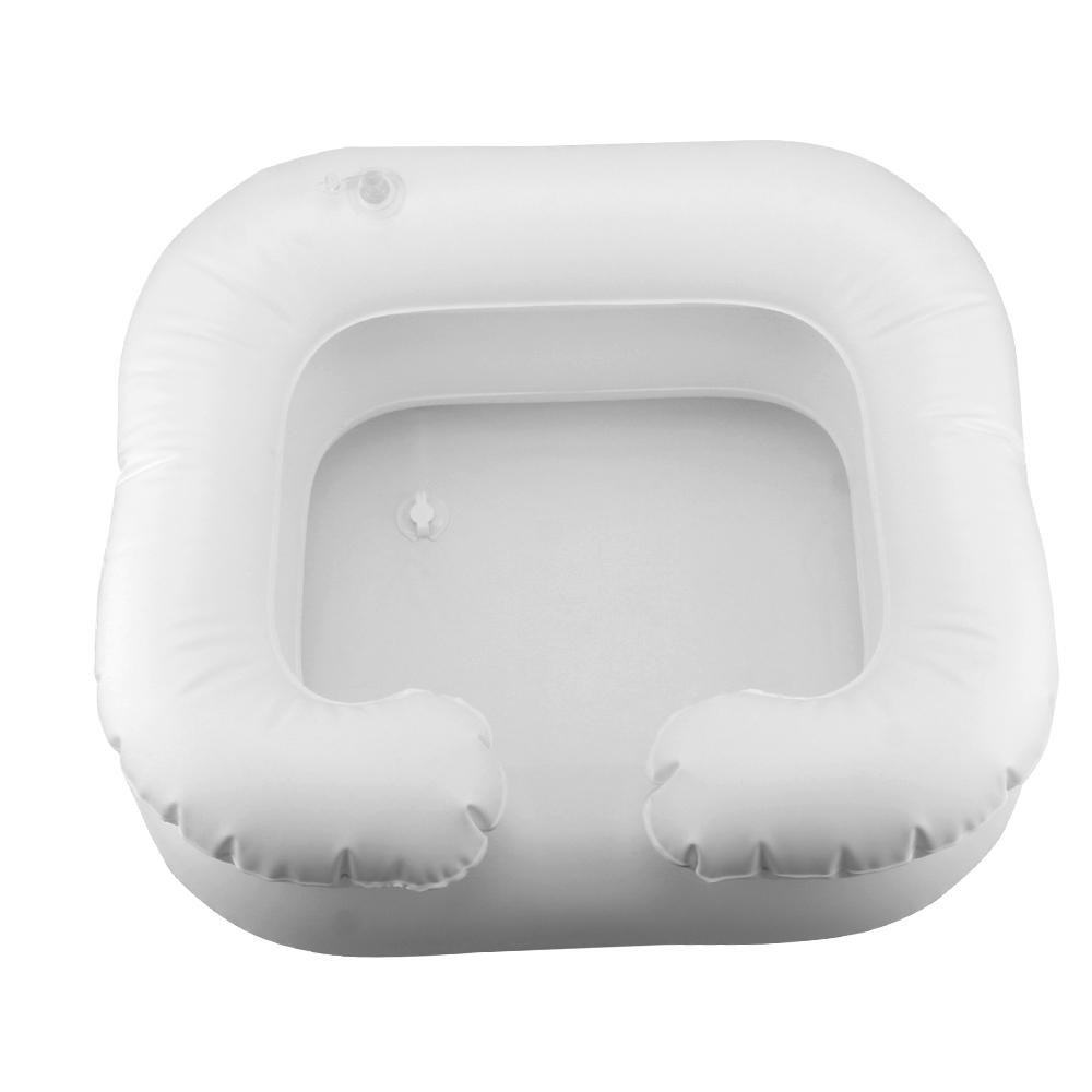 Portable for The Disabled Shampoo Tray Inflatable Shampoo Basin Tub With Drain Tube Hair Washing Basin PVC