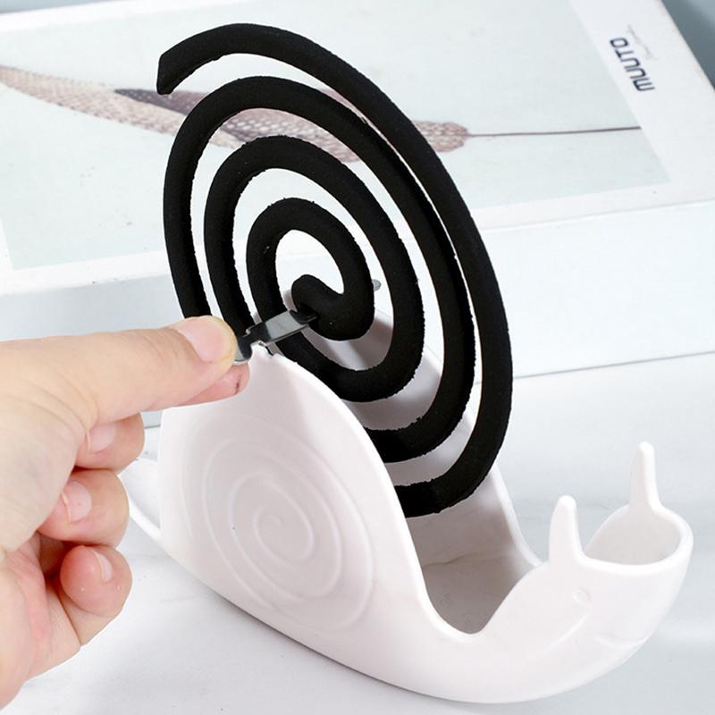 Creative Snail Shape Mosquito Coil Incense Holder Shelf Retro Unique Stand Cute Ornament For Home Bedroom Decoration
