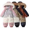 Snowsuit for Kids Toddler One Piece Snowsuit Ski Suits Girls and Boys Hooded Waterproof Jumpsuits Overalls Winter Warm Snowboard Coat Outdoor Jackets