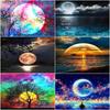 5D Round Diamond Painting Moon Landscapepicture Embroidery Kit Seascape Mosaic Design Crafts Home Decor Gift