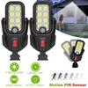 COB LED Solar Lights Motion Sensor Solar Flood Lights Waterproof Solar Powered Security Spot Wall Lights for Outside Garden
