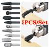 5PCS/Set Drill Bit Set Cutting Tools for Woodworking Knife Wood Carving Tool