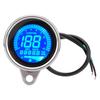Akozon Tachometer Motorcycle LCD Meter Tachometer Gauge Odometer Speedometer 0-199km/h (Silver Plated)