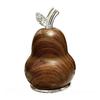 Wood Grain Pear Toothpick Dispenser Dental Floss Toothpick Holder Home Office Restaurant Kitchen Desktop Toothpick Organizer Container