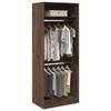 VidaXL Wardrobe Brown Oak 80x50x200 Cm Engineered Wood, Storage Cabinet, Wardrobe Organizer, Cabinet, 3307798