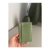 Green Crocodile Patterned Card Holder