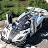 1:24 Koenigsegg ONE 1 Alloy Car Model Die-cast Metal Sports Car Model Simulation Sound and Light Pull Back Collection Children's Toy Boy Gift