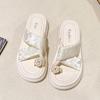 Fashion Shoes Women Slippers Summer Pantofle Shale Female Beach Slides Platform Fashion Soft 2025 Sabot Luxury Scandals Shoes Woman 202