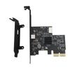 USB 3.2 GEN2 Expansion Card 10Gbps PCIE 2X Interface Support Type C and Type E Front for ASM3142