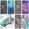 Mandala Chakra Yoga Phone Case For Xiaomi Redmi Note 7 8 9 10 Lite 11 11E 11T 12 Pro 11S 4G 10T 5G 8T 9S 10S TPU Black Cover