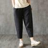 2023 Women's Cotton Linen Slimming Printed Harem Pants - Versatile, High-Quality Cropped Design