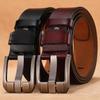 Belt Men's Retro Genuine Leather with Oversized Pure Cowhide Pants Strap