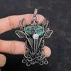 Ruby Fuchsite Pendant Copper Wire Wrapped Jewelry Moonstone Pendant Deer Face Pendant Handmade Pendant Copper Gemstone Pendant Gifts For Him