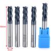 5 шт. Фреза концевая твердосплавная 4-заходная хвостовик 6 мм CNC HRC45 TIALN