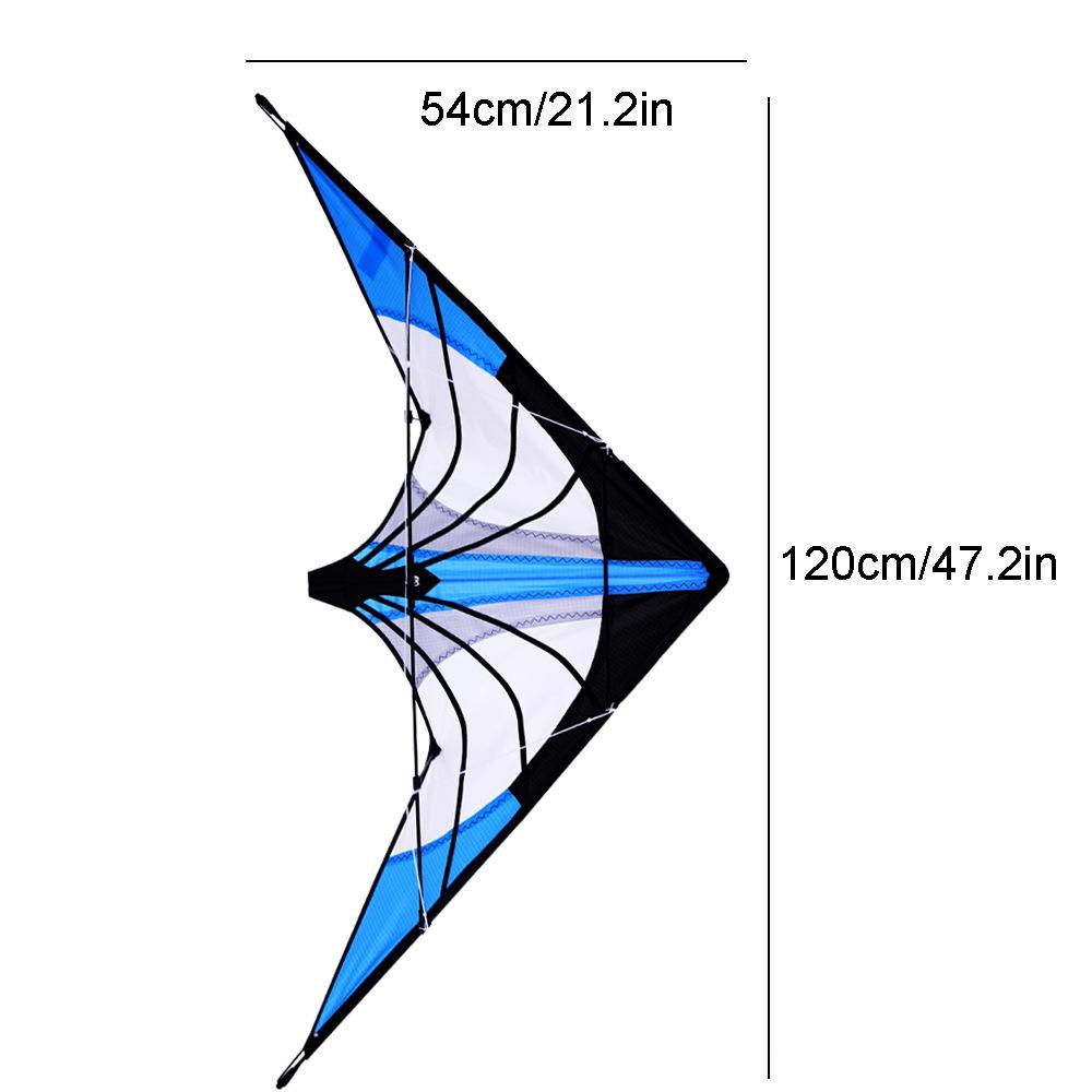 48 Inch Blue Stunt Kite Professional Dual Line Sport Kite New Arrive Large Delta Kite Friend Game