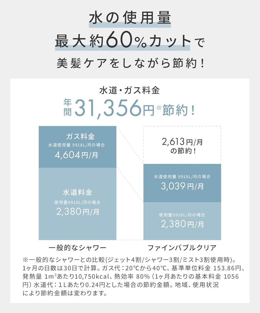 SALONIA Shower Head Fine Bubble Clear Micro Nano Bubble Water Saving High Water Pressure Chlorine Removal Cartridge Bicarbonate Tablet Included White