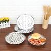 Steaming Rack Plate Steam Cooking Rack Round Type Silver