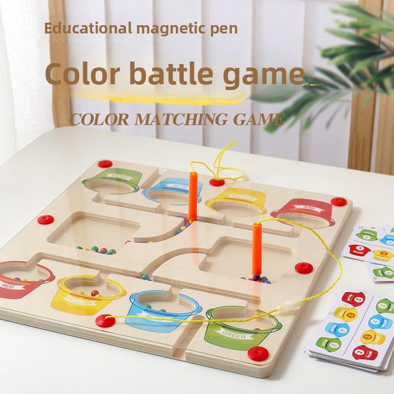 Sorting Wooden Color Classification Puzzle Kids Educational Parent Child Play