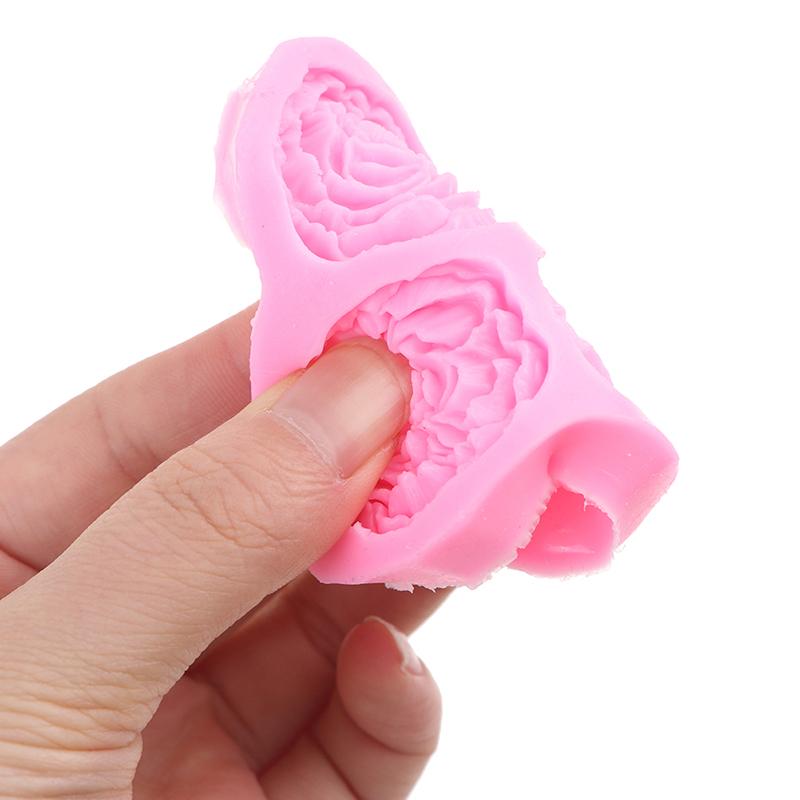 3D Peony Shape Silicone Mould Flowers Handmade Soap Molds Cake Decorating Tools