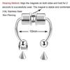 Fake Piercing Nose Ring Alloy Nose Piercing Hoop Septum Rings For Women Jewelry Gifts Fashion Magnetic Fake Piercing