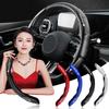 2pcs Carbon Fiber Non-Slip Steering Wheel Cover Car Accessories For E60 E46 E39 E38 E90 E36 F30 E30 E31 E34 F10 F20 E87 E92