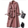 Trench Coat Women In The Long Section of The Spring and Fall New Korean Version of The Large Size Coat Over The Knee Jacket