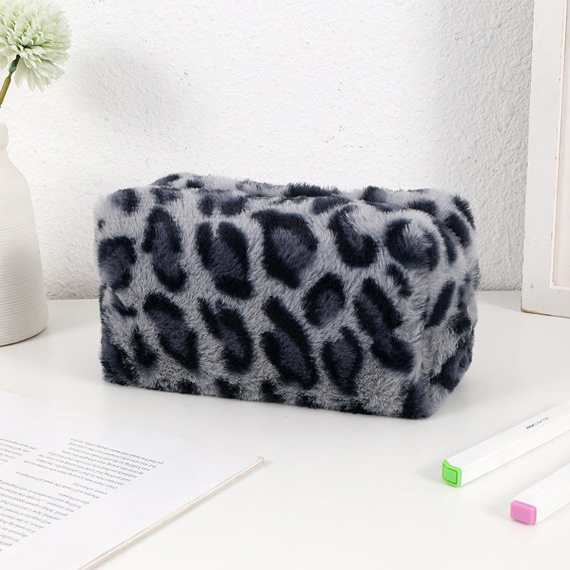 Leopard Print Makeup Bags for Women Soft Travel Cosmetic Bag Organizer Case Lady Girls Make Up Case Necessaries Handbags Case