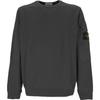 STONE ISLAND FW24 Logo Arm Pocket Brushed Cotton Crewneck Fleece Sweatshirt Unisex Sweatshirt Lead-Gray 811563920-V0062