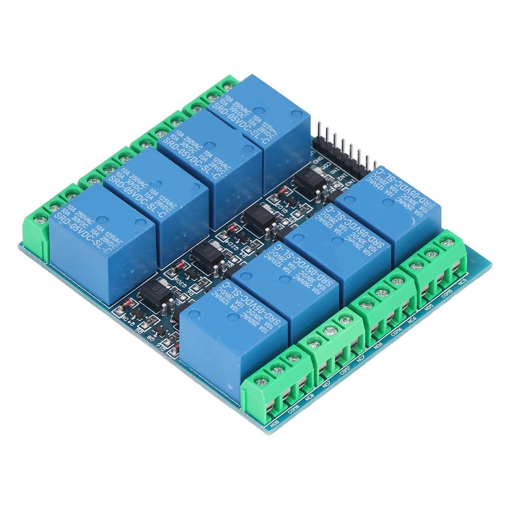 8 Channel Relay Module Optocoupler Isolation Relay Board Onboard EL817 Photocoupler 5V 10A