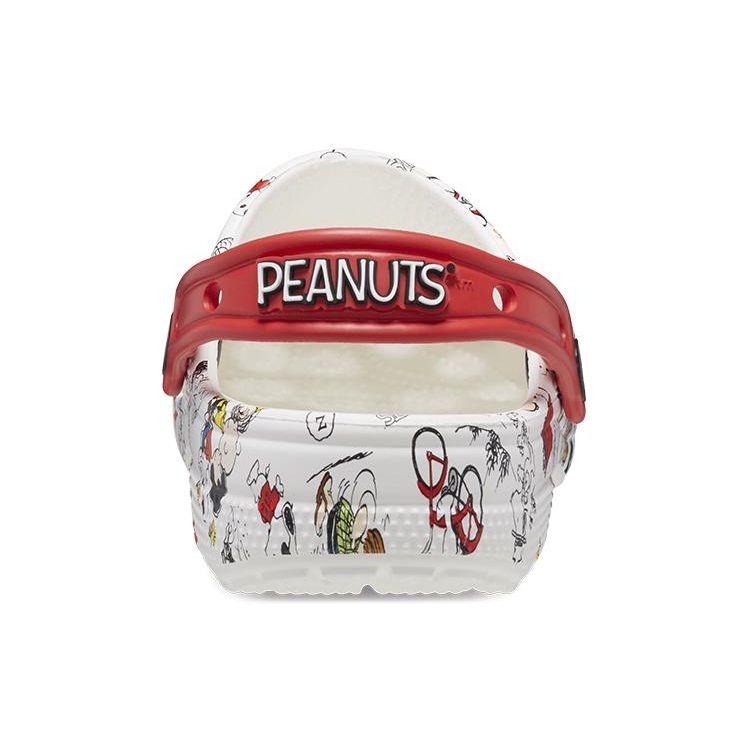 Crocs Peanuts X Classic Clog Allover Print Men Sneakers White Multi 208629-94S