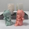 3D Handmade Molds Prayer Angel Silicone Molds Scented Candle Plaster Mold DIY Epoxy Resin Gypsum Form Ornament Mould Home Decor