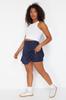 Women's Fashion New Plus Big Size Shorts & Bermudas Navy Blue