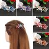 New Tiara Floral Flower Barrettes  Headwear Accessories  Crystal Hair Clip Cute Hairpin