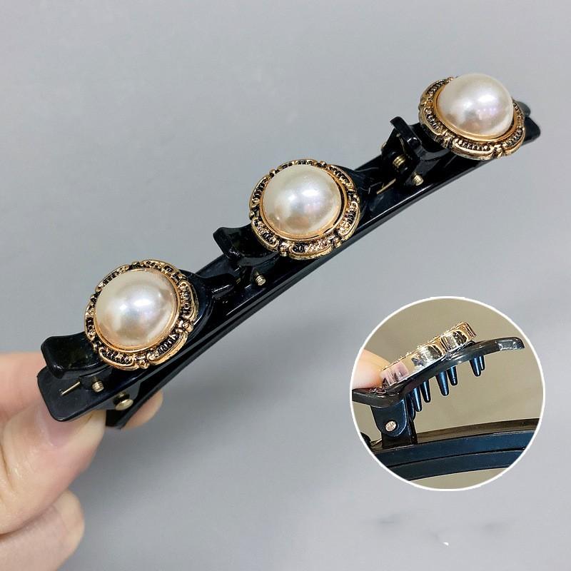 Double Layer Hair Braiding Hairpin Broken Hair Clip Women Girl Bangs Hairpin Korean Fixed Hair Clip Lazy Hair Style Accessories