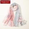 Shanghai Story 100% Mulberry Silk Chiffon Scarf & Shawl
