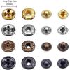 100 Sets12.5mm /0.49 Inches Metal Snaps Button Canvas Snaps Kit with Punch Pliers and 4 Pieces Fixing Tools