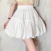 Bubble Skirt White Black Bubble Hem Balloon Mini Skirt Short Puffy Puffball Skirt Teen Girl Y2K Cute Fairycore Barbiecore Outfit