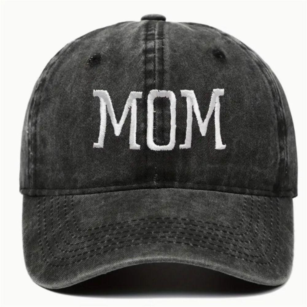 Vintage DAD MOM Embroidery Baseball Caps Adjustable Baseball Hats Men Women Distressed Faded Cap