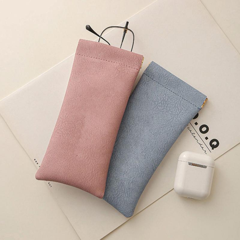 Pu Leather Glasses Storage Bag Automatic Closed Sunglasses Case Waterproof Pouch Glasses Protective Cover Eyewear Storage Bag