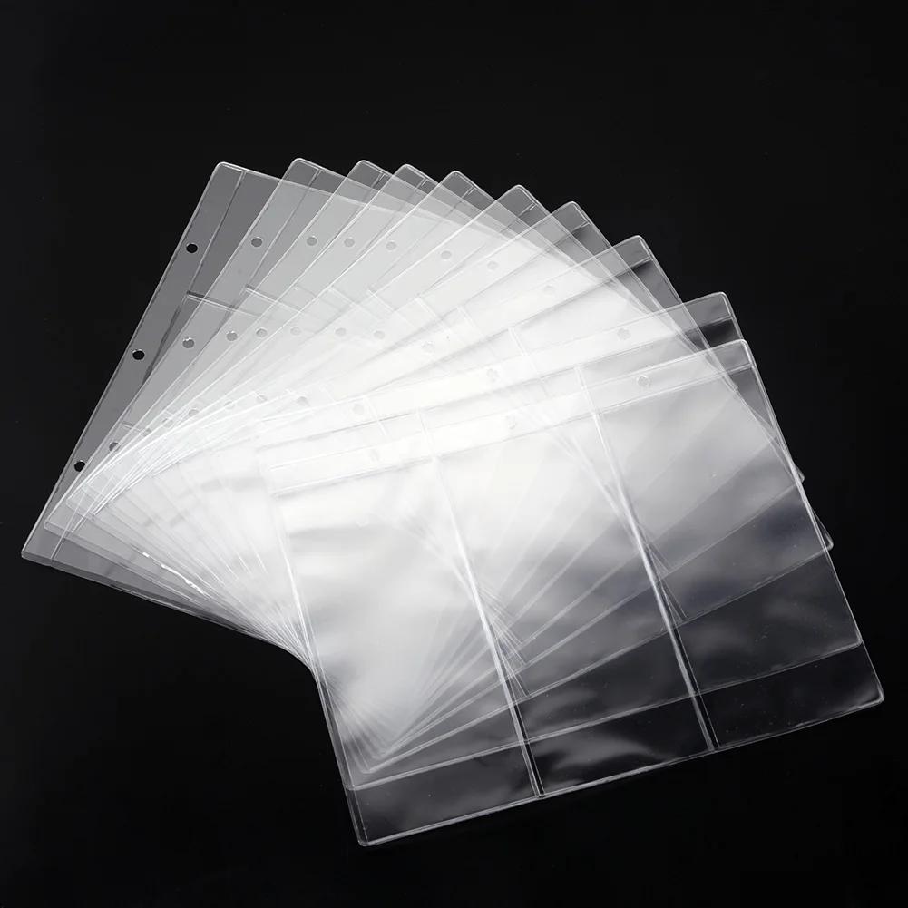 PVC Paper Money Album Transparent Accessories Portable Folders Holder Banknotes Currency Collection Convenient