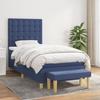 VidaXL Divan Bed with Mattress Blue 90x190 Cm Fabric - Model 3137443