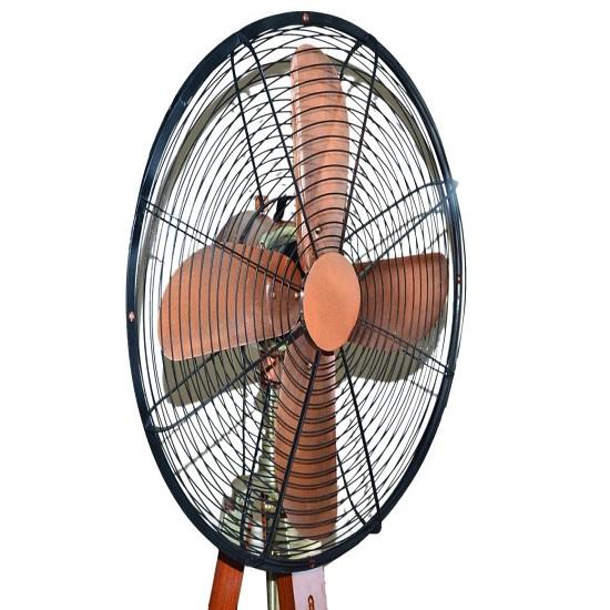 177.8 Cm Floor Fan With Adjustable Wood Tripod, Home And Office Decor, Decorative Working Fan Best Cooling Performance