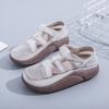 Summer New Ins Mesh Breathable White Shoes Female Velcro Student Hollow-out Casual Shoes