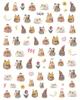 Adorable Pet Nail Decals: Rabbit, Puppy, Kitten Stickers
