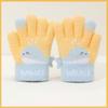 Cute Whale Winter Knitted Gloves Warm Plush Kids Gloves Cartoon Five-finger Gloves  Outdoor
