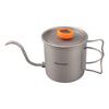 Outdoor Ti Pour Over Coffee Kettle 400ml Gooseneck Tea Kettle with Thermometer and Folding Handle