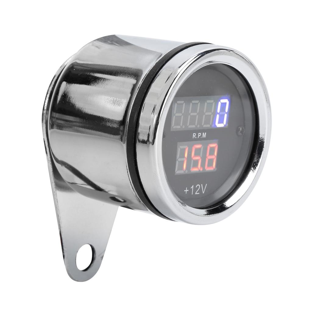 Motorcycle 3 In 1 Tachometer Speedometer Odograph LCD Display UV Resistant Iron 12V