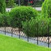 Garden Fence Metal Garden Fence 10X Heavy-Duty Wire Mesh Gate For Privacy Trellis Flower Bed Self-Standing Anti-Climb Pet